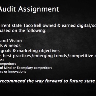 Digital Audit overview | CLIENT: Roni Rudell / Digitas / Publicis (2013)